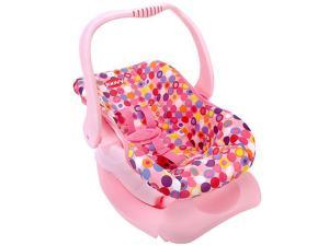 Joovy ORIGINAL Doll Toy Car Seat Pink Dot For Reborn Baby Doll Washable Fabric 