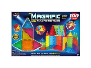 Magrific 100 Piece 3D Magnetic Tiles