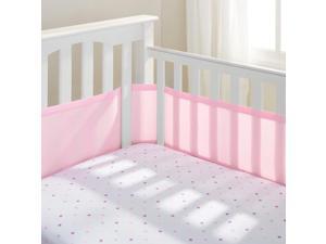 BreathableBaby(R) Classic Breathable(R) Light Pink Mesh Crib Liner BreathableBaby(R) Classic Breathable(R) Light Pink Mesh Crib Liner