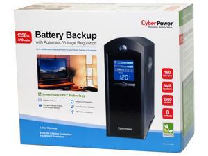 Cyber Power Battery Backup with Automatic Voltage Regulation, 1350 VA, 810 Watts Cyber Power Battery Backup with Automatic Voltage Regulation, 1350 VA, 810 Watts