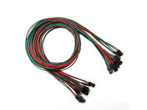 WIFEB 10 pcs/lot 70cm 3 Pin Female to Female Jumper Wire Dupont Cable for 3D Printer WIFEB 10 pcs/lot 70cm 3 Pin Female to Female Jumper Wire Dupont Cable for 3D Printer