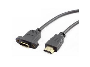 Gold Plated HDMI Extension Cable Male to Female With Screw Panel Mount V1.4 1080P For PSP HDTV 30cm 50cm 1m 1.5m Gold Plated HDMI Extension Cable Male to Female With Screw Panel Mount V1.4 1080P For PSP HDTV 30cm 50cm 1m 1.5m