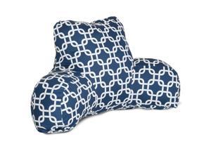 Majestic Home Goods Navy Blue Links Reading Pillow