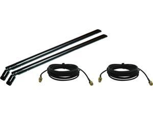 Super Power Supply® 2 x 7dBi WiFi RP-SMA Antenna + 2 x 3m/10' FT RP-SMA Extension Cables for Routers Netgear Nighthawk R7000 TP-Link TL-WR1043ND TL-WR2543ND TL-WDR3500 TL-WDR4300 Amped Wireless SR150 Super Power Supply® 2 x 7dBi WiFi RP-SMA Antenna + 2 x 3m/10' FT RP-SMA Extension Cables for Routers Netgear Nighthawk R7000 TP-Link TL-WR1043ND TL-WR2543ND TL-WDR3500 TL-WDR4300 Amped Wireless SR150