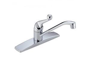 Delta, 100, Classic Single Handle Kitchen Deck Sink Faucet, Chrome