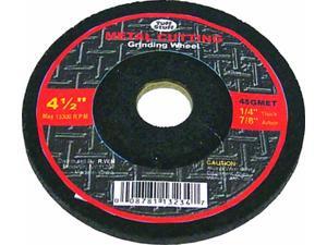 Tuff Stuff, 45GMET, 4-1/2" X 1/4" X 7/8" Arbor Metal Grinding Wheel Depressed Center Tuff Stuff, 45GMET, 4-1/2" X 1/4" X 7/8" Arbor Metal Grinding Wheel Depressed Center