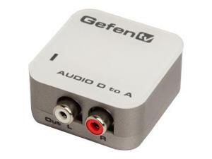 GEFENTV DIGITAL AUDIO TO ANALOG ADAPTER PACKAGE INCLUDES: UNIT; (1) CAB-TLINK-3M GEFENTV DIGITAL AUDIO TO ANALOG ADAPTER PACKAGE INCLUDES: UNIT; (1) CAB-TLINK-3M