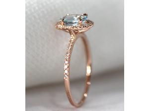 6x8mm Aquamarine Pave Diamonds Aquamarine ring Aquamarine engagement ring/Aquamarine wedding ring/Aquamarine band/rose gold wedding ring 6x8mm Aquamarine Pave Diamonds Aquamarine ring Aquamarine engagement ring/Aquamarine wedding ring/Aquamarine band/rose gold wedding ring