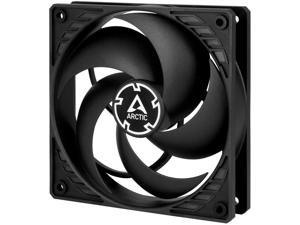 ARCTIC P12 PWM - 120 mm Case Fan with PWM Pressure-optimised Very quiet motor Computer Fan Speed: 200-1800 RPM - Black/Black