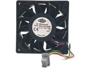 TFC1212DE Delta 120mm DC 12V 5200RPM 252CFM For Bitcoin Miner Powerful Server Case AXIAL cooling Fan TFC1212DE Delta 120mm DC 12V 5200RPM 252CFM For Bitcoin Miner Powerful Server Case AXIAL cooling Fan