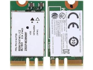 sjlerst Wireless Network Card,2.4G+5G Dual-Band Wireless Network Card,QCNFA435 NGFF/M.2 Interface,for Lenovo IdeaPad 510-15IKB 510S 520S 530S 110 120S E470 E570 E475 E575 E31-80 E42-80 sjlerst Wireless Network Card,2.4G+5G Dual-Band Wireless Network Card,QCNFA435 NGFF/M.2 Interface,for Lenovo IdeaPad 510-15IKB 510S 520S 530S 110 120S E470 E570 E475 E575 E31-80 E42-80