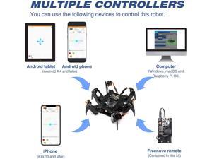 FREENOVE Quadruped Robot Kit (Compatible with Arduino IDE), App Remote  Control, Walking Crawling Twisting Servo STEM Project