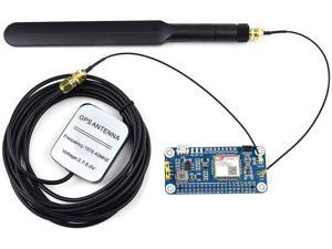 for Raspberry Pi NB-IoT Cat-M (eMTC) GNSS HAT Based on SIM7080G with LTE GPS External Antenna for Pi 4 3 2 Model B B+ Zero W WH USB Interface UART Supports GLONASS BeiDou Galileo @XYGStudy