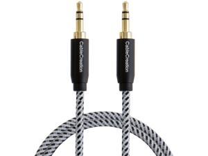 CableCreation 3.5mm Male to Male Auxiliary Stereo Cable Compatible with Car 3.5mm Audio Cable Headphones Rose Gold Microsoft Surface Dock Priva III & More, 1.5 ft / 0.4M iPhone Tablets 