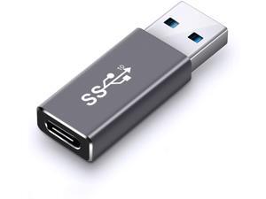 Electop Updated USB 3.1 GEN 2 Male to Type-C Female Adapter Support Double Sided 10Gbps Charging & Data Transfer USB A to USB C 3.1 Converter(Space Grey) Electop Updated USB 3.1 GEN 2 Male to Type-C Female Adapter Support Double Sided 10Gbps Charging & Data Transfer USB A to USB C 3.1 Converter(Space Grey)