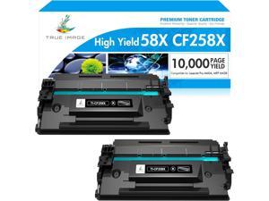 TRUE IMAGE Compatible Toner Cartridge Replacement for HP 58X CF258X 58A CF258A M428fdw HP Laserjet Pro M404n M404dn M404dw MFP M428fdw M428fdn M428dw M304 M404 M428 Printer Toner (Black 2-Pack)