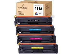 SAILNER NO CHIP Compatible Toner Cartridge Replacement for HP 414A W2020A W2021A W2022A W2023A use with Color Laserjet Pro MFP M454dw M479fdn M479fdw M454dn M479dw (Black Cyan Magenta Yellow, 4 Pack) SAILNER NO CHIP Compatible Toner Cartridge Replacement for HP 414A W2020A W2021A W2022A W2023A use with Color Laserjet Pro MFP M454dw M479fdn M479fdw M454dn M479dw (Black Cyan Magenta Yellow, 4 Pack)