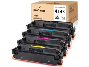 SAILNER NO CHIP Compatible Toner Cartridge Replacement for HP 414X W2020X W2021X W2022X W2023X use with Color Laserjet Pro MFP-M479fdw M454dw MFP-479fdn (1 Black, 1 Cyan, 1 Magenta, 1 Yellow, 4 Pack) SAILNER NO CHIP Compatible Toner Cartridge Replacement for HP 414X W2020X W2021X W2022X W2023X use with Color Laserjet Pro MFP-M479fdw M454dw MFP-479fdn (1 Black, 1 Cyan, 1 Magenta, 1 Yellow, 4 Pack)