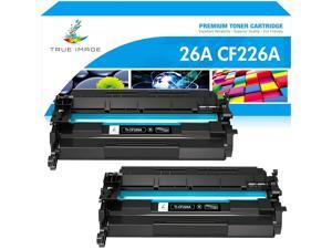 TRUE IMAGE Compatible Toner Cartridge Replacement for HP 26A CF226A 26X CF226X Pro M402n M402dn M426 M402d M402dw Laser Jet MFP M426fdw M426fdn M402 M426dw Printer Ink (Black, 2-Pack)