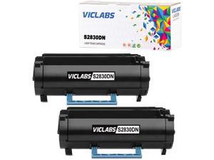 VicLabs Compatible S2830DN Toner593BBYP Replacement for Dell S2830DN Toner Cartridge fits for Dell S2830DN S2830 Printer8500 Pages2PackBlack