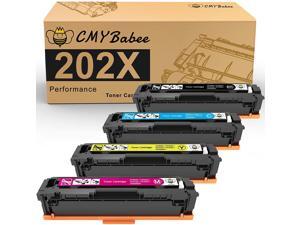 CMYBabee Compatible Toner Cartridges Replacement for HP 202X 202A CF500A CF500X for HP Laserjet Pro M281fdw M254dw M281cdw M281fdn M280nw (4 Packs) CMYBabee Compatible Toner Cartridges Replacement for HP 202X 202A CF500A CF500X for HP Laserjet Pro M281fdw M254dw M281cdw M281fdn M280nw (4 Packs)