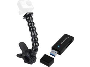 Sabrent Jaws Flex Clamp Mount + USB 3.0 Micro SD and SD Card Reader Sabrent Jaws Flex Clamp Mount + USB 3.0 Micro SD and SD Card Reader