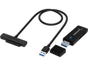 Sabrent USB 3.0 Micro SD and SD Card Reader + USB 3.0 to SSD / 2.5-Inch SATA I/II/IIIHard Drive Adapter Sabrent USB 3.0 Micro SD and SD Card Reader + USB 3.0 to SSD / 2.5-Inch SATA I/II/IIIHard Drive Adapter