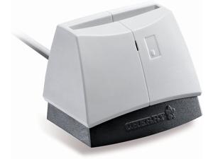 Cherry AP POS ST-1044UB Desktop PC/SC Smart Card Reader with USB Interface, 100 mA Input Current, Black/Light Gray