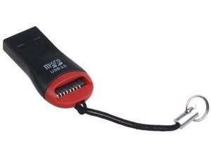 MOHALIKO SD Card Reader, USB 2.0 SD Card Reader, Mini Portable USB 2.0 Micro Secure Digital SDHC TF Memory Card Reader Adapter for Various Memory Black