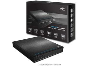 Vantec USB 3.0 Slim SATA Optical Drive Enclosure - 12.7mm (NST-520S3-BK), black Vantec USB 3.0 Slim SATA Optical Drive Enclosure - 12.7mm (NST-520S3-BK), black