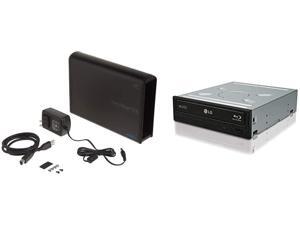 Vantec NST-536S3-BK NexStar DX USB 3.0 External Enclosure for SATA Blu-Ray/CD/DVD Drive All Black & LG Electronics 14x SATA Blu-ray Internal Rewriter Without Software, Black (WH14NS40) Vantec NST-536S3-BK NexStar DX USB 3.0 External Enclosure for SATA Blu-Ray/CD/DVD Drive All Black & LG Electronics 14x SATA Blu-ray Internal Rewriter Without Software, Black (WH14NS40)