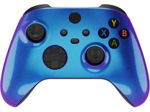 eXtremeRate Chameleon Purple Blue Glossy Replacement Front Housing Shell for Xbox Series X Controller Custom Cover Faceplate for Xbox Series S Controller  Controller NOT Included