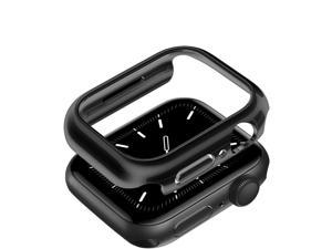 For Apple Watch Series 7 41mm 45mm Case Bumper Protective Cover Frame Hard iWatch 45mm Black