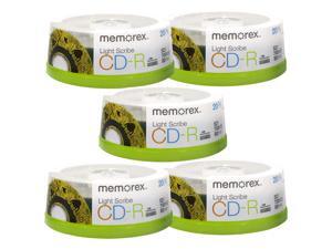 Memorex LightScribe CD-R 52X Recordable Blank Disc Printable Media 700MB/80min - 100 Pack Memorex LightScribe CD-R 52X Recordable Blank Disc Printable Media 700MB/80min - 100 Pack