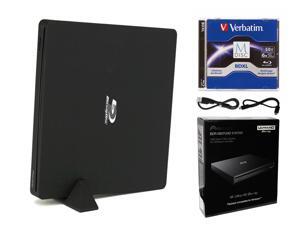 Pioneer BDR-XS07UHD Portable 6X Ultra HD 4K Blu-ray Burner External Drive Bundle with Cyberlink Software Download Installation Code, 50GB M-DISC BD-R DL and USB Cable - Burns CD DVD BD DL BDXL Discs Pioneer BDR-XS07UHD Portable 6X Ultra HD 4K Blu-ray Burner External Drive Bundle with Cyberlink Software Download Installation Code, 50GB M-DISC BD-R DL and USB Cable - Burns CD DVD BD DL BDXL Discs