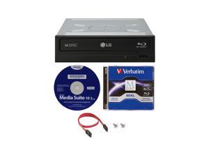 LG WH16NS40K 16X Blu-ray BDXL M-DISC DVD CD Internal Writer Drive Bundle with Free 100G Verbatim M-Disc BDXL + Cyberlink Media Suite 10 + SATA Cable LG WH16NS40K 16X Blu-ray BDXL M-DISC DVD CD Internal Writer Drive Bundle with Free 100G Verbatim M-Disc BDXL + Cyberlink Media Suite 10 + SATA Cable