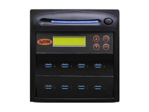 Systor 1 to 7 USB 3.0/3.1 Duplicator & Sanitizer 18GB/Min - Standalone Multiple Flash Memory Copier & Storage Drive Eraser, Speeds Up to 300MB/Sec (SYS-USB30-7)