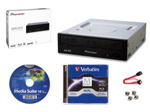 Pioneer r 212ubk Internal 16x Blu Ray Writer Drive Bundle With Cyberlink Burning Software 100gb M Disc xl Sata Cable And Mounting Screws Burns Cd Dvd Dl xl Discs Newegg Com