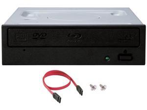 Pioneer BDR-212DBK Internal 16x Blu-ray Writer Drive with SATA Cable and Mounting Screws - Burns CD DVD BD DL Discs