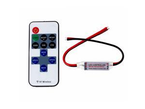 SUPERNIGHT RF Wireless Controller Remote and Mini Dimmer Kit Convenient for Single Color LED Strip Light SUPERNIGHT RF Wireless Controller Remote and Mini Dimmer Kit Convenient for Single Color LED Strip Light