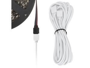 SUPERNIGHT 5m 16.4ft 4 Pin RGB LED Strip Lights Extension Cable for SMD 5050 and 3528 LEDs Strip to Strip or Strip to Controller SUPERNIGHT 5m 16.4ft 4 Pin RGB LED Strip Lights Extension Cable for SMD 5050 and 3528 LEDs Strip to Strip or Strip to Controller