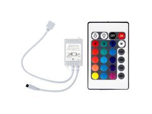 SUPERNIGHT 24 Key Button Wireless RGB 16 Color Changing 4 color modes Strip LED Light Controller IR Remote DC 24V SUPERNIGHT 24 Key Button Wireless RGB 16 Color Changing 4 color modes Strip LED Light Controller IR Remote DC 24V