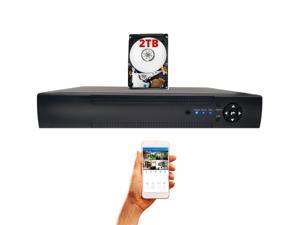 Evertech 16 Channel DVR 4in1 AHD/CVI/TVI Analog High Definition Security Camera Digital Video Recorder w/ 2TB Hard Drive