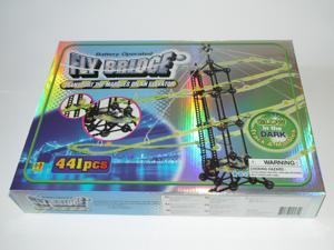 Fly Bridge - Glow-in-the-Dark Marble Run, 441 Pieces. Fly Bridge - Glow-in-the-Dark Marble Run, 441 Pieces.