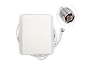 10dBi 824-2500MHz Indoor Panel Antenna with N-male Connector 5m white Cable for Cell Phone Signal Booster 10dBi 824-2500MHz Indoor Panel Antenna with N-male Connector 5m white Cable for Cell Phone Signal Booster