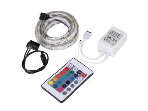 5050 RGB Multicolor LED Light Strip 24 Key Remote Control Power Supply 90 Light