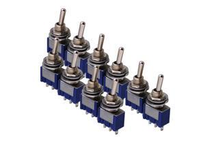 BQLZR 10 PCS Toggle Switch Single Pole Double Throw ON-ON Guitar Amplifier 2 Way BQLZR 10 PCS Toggle Switch Single Pole Double Throw ON-ON Guitar Amplifier 2 Way