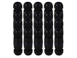 BQLZR Ethernet LAN 8-Core IP68 Protection RJ45 M25 AP Waterproof Connector Set of 20 BQLZR Ethernet LAN 8-Core IP68 Protection RJ45 M25 AP Waterproof Connector Set of 20