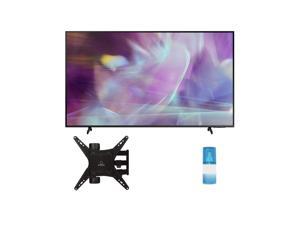 Samsung QN65Q60AA 65" QLED Q60 Series 4K Smart TV Titan Gray with a Walts TV Large/Extra Large Full Motion Mount for 43"-90" Compatible TV's and Walts HDTV Screen Cleaner Kit (2021)