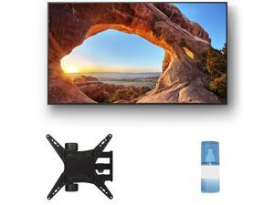 Sony KD65X85J 65" 4K High Definition Resolution LED-Backlit LCD Smart TV with a Walts TV Medium Full Motion Mount for 32"-65" Compatible TV's and a Walts HDTV Screen Cleaner Kit (2021)